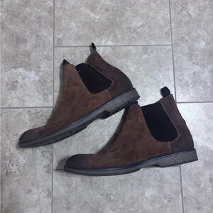 Men's Clarks Brown Suede Chelsea Boots 11.5